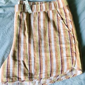 Madewell Stripe Cotton Shorts